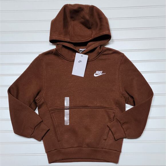 NWT Nike Kids Sportswear Club Fleece Pullover Hoodie
